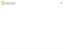 Tablet Screenshot of louversintl.com
